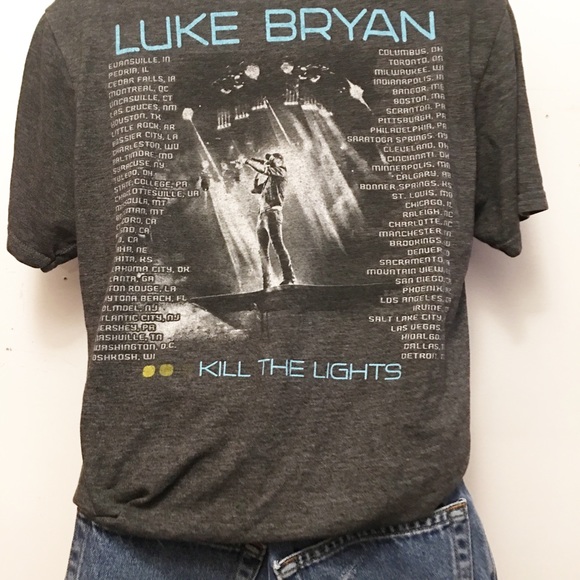 Luke Bryan Kill the Lights Tour T-shirt - Picture 3 of 3